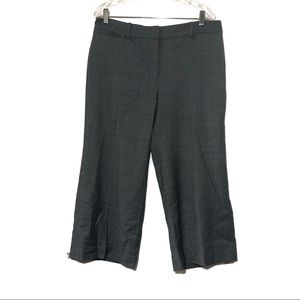 White House Black Market gray crop pants size 10